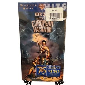 National Lampoons European Vacation VHS: Sealed with Watermark: Warner Bros